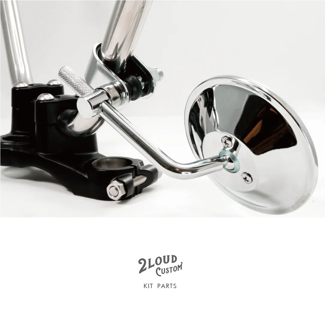 2LOUD Custom Four-Inch Clamp-On Rearview Mirror