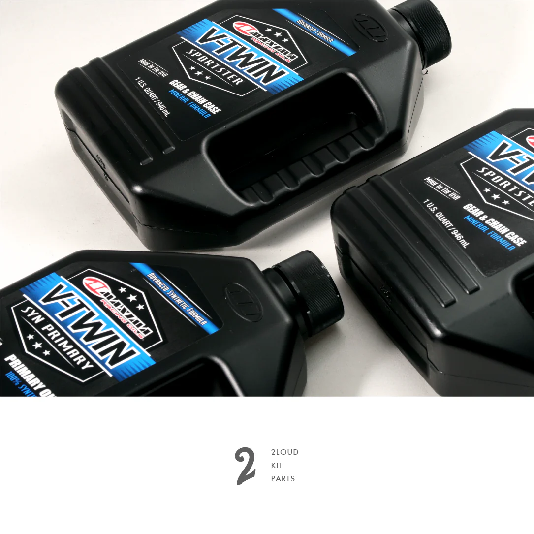 2Loud Custom Harley GEAR&CHAIN CASE Semi-Synthetic Transmission Oil