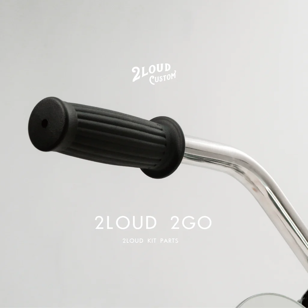 2LOUD Custom BLACK Vintage Handlebar Grips