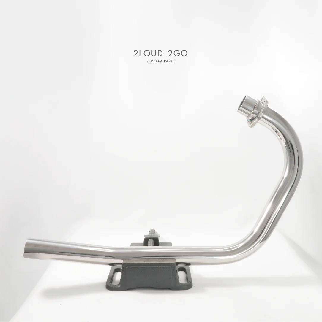 2LOUD Custom Wild Wolf Dual-Bend Front Exhaust Pipe
