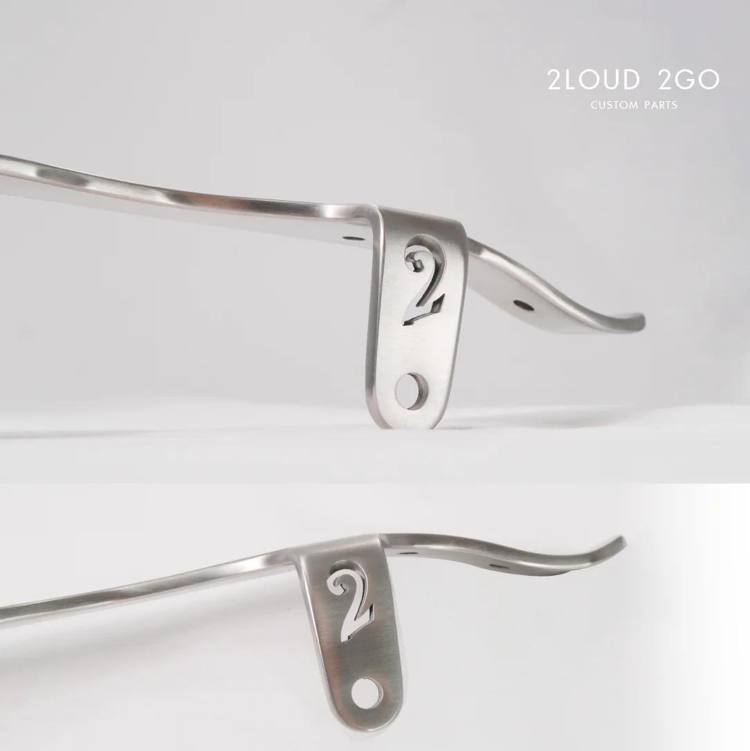 HONDA CC110 Dedicated Chain Cover - Polished Silver with Hairline Texture