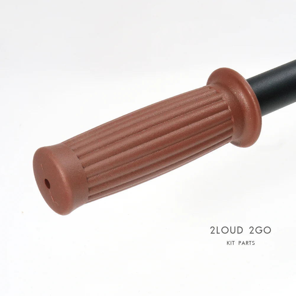 2LOUD Custom Brown Vintage Handlebar Grips
