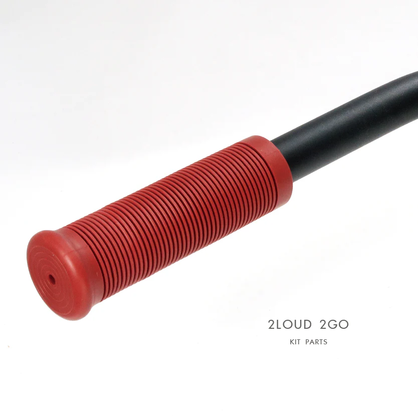 2LOUD Custom RED Vintage Handlebar Grips