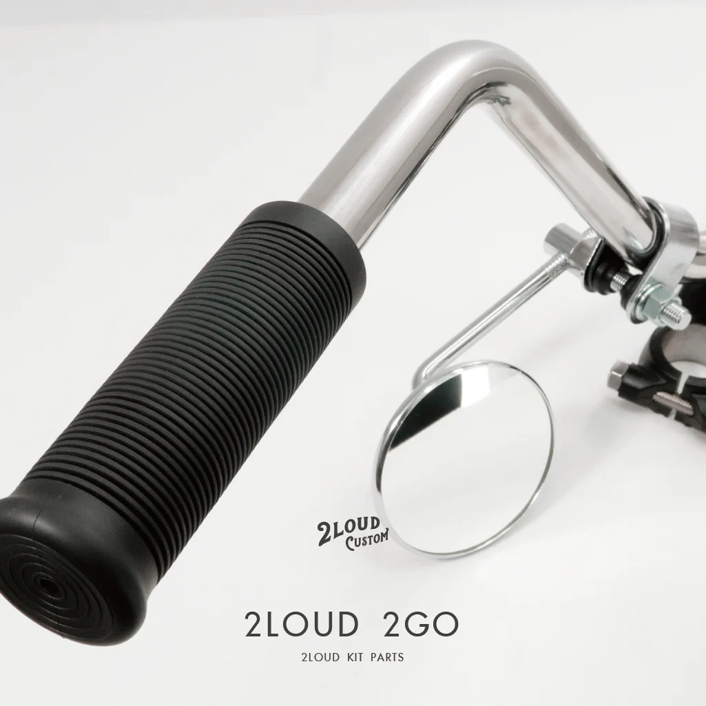 2LOUD Custom BLACK Vintage Handlebar Grips