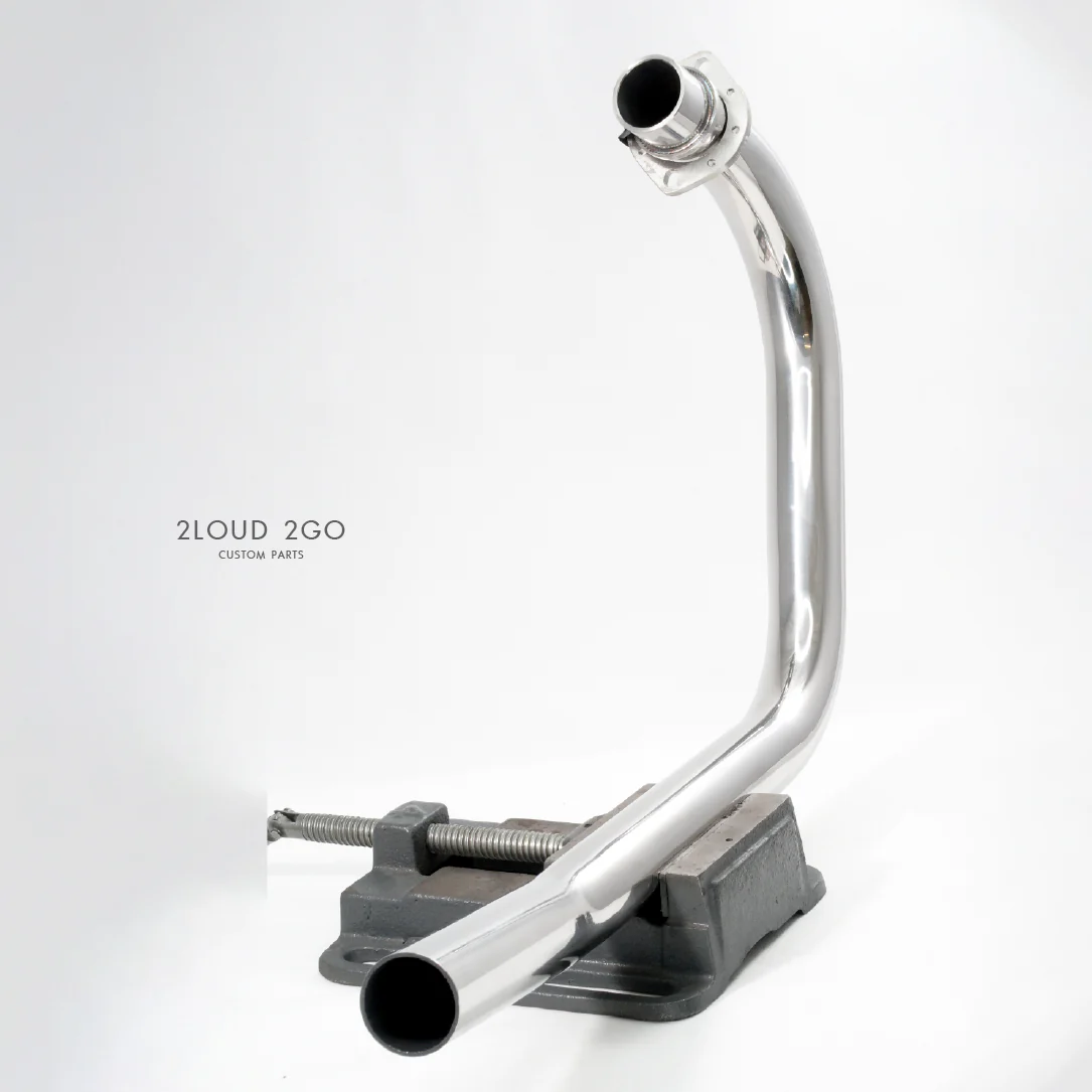 2LOUD Custom Wild Wolf Dual-Bend Front Exhaust Pipe