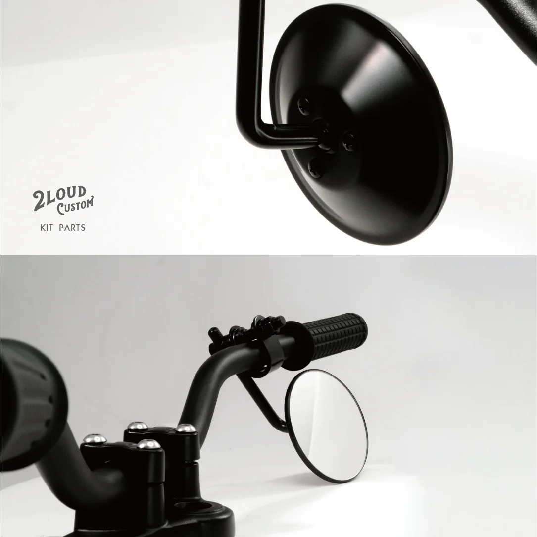 2LOUD Custom Four-Inch Clamp-On Rearview Mirror