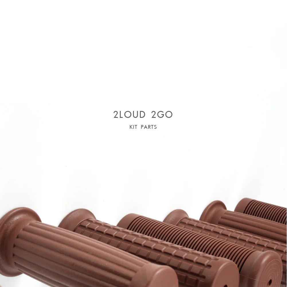 2LOUD Custom Brown Vintage Handlebar Grips