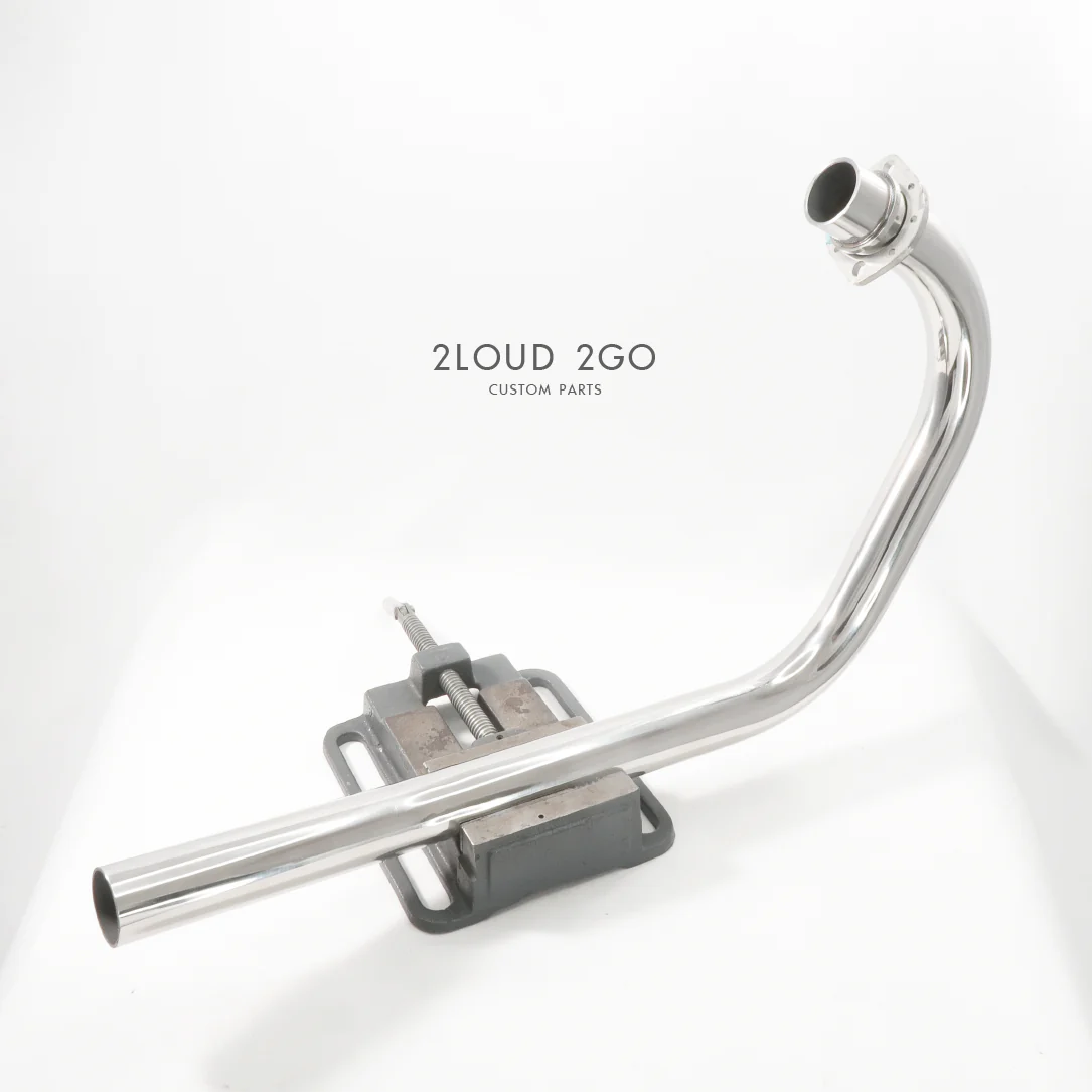2LOUD Custom Wild Wolf Dual-Bend Front Exhaust Pipe