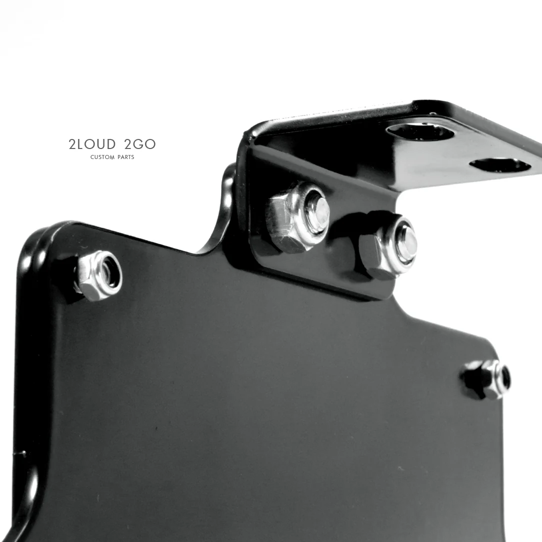 Harley Front License Plate Bracket with Turn Signal Mount