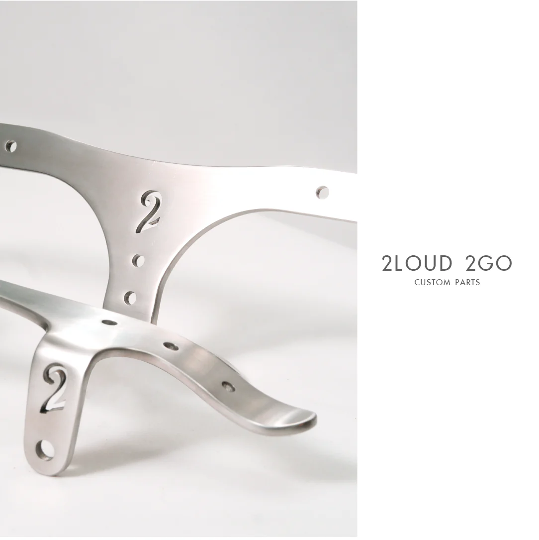 HONDA CC110 Dedicated Chain Cover - Polished Silver with Hairline Texture