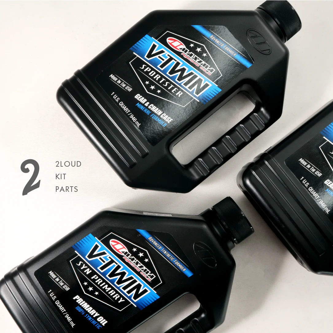 2Loud Custom Harley GEAR&CHAIN CASE Semi-Synthetic Transmission Oil