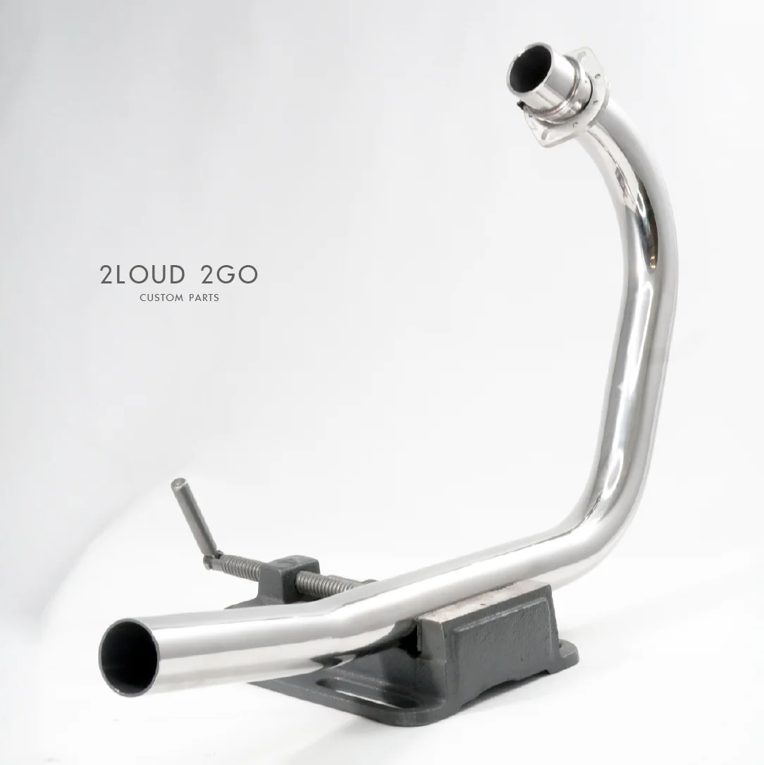2LOUD Custom Wild Wolf Dual-Bend Front Exhaust Pipe