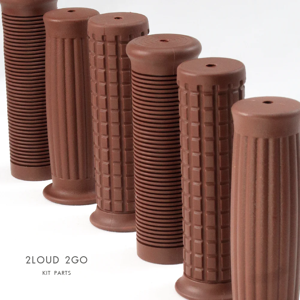 2LOUD Custom Brown Vintage Handlebar Grips