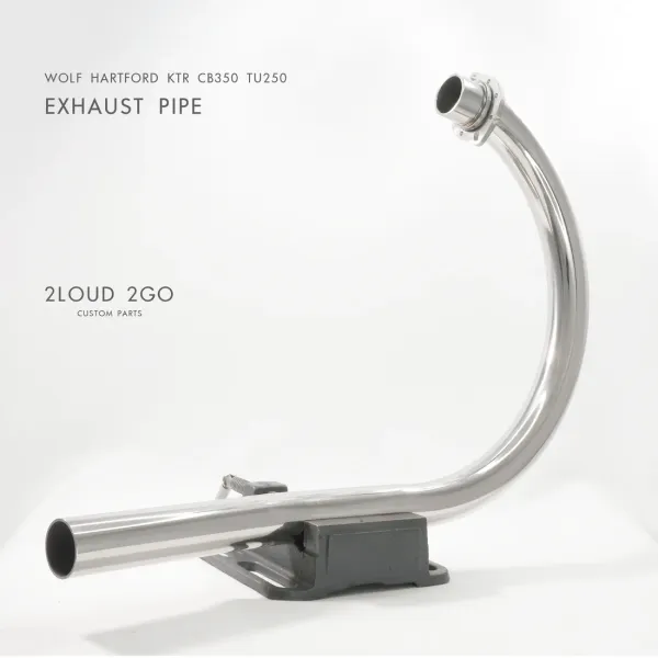 2LOUD Custom Wild Wolf Dual-Bend Front Exhaust Pipe