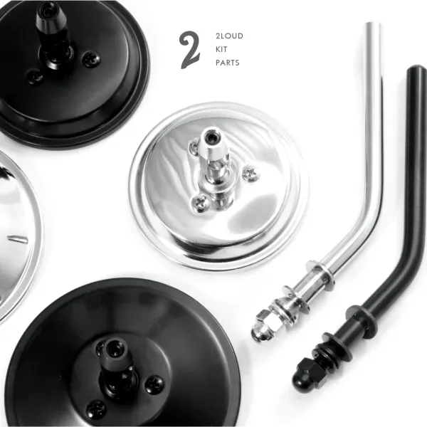 Four-inch Harley/Ducati Round Rearview Mirror