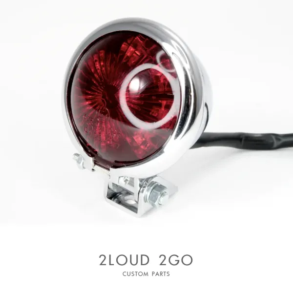 2LOUD Custom LED Bates Taillight (Silver)