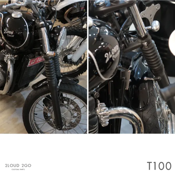 2LOUD Custom (2016 and earlier) Air-Cooled Triumph Front Mudguard