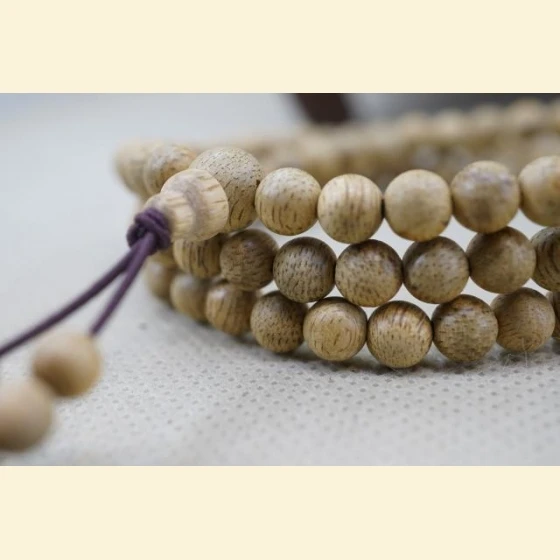 Cambodian agarwood prayer beads, 6mm-108 beads