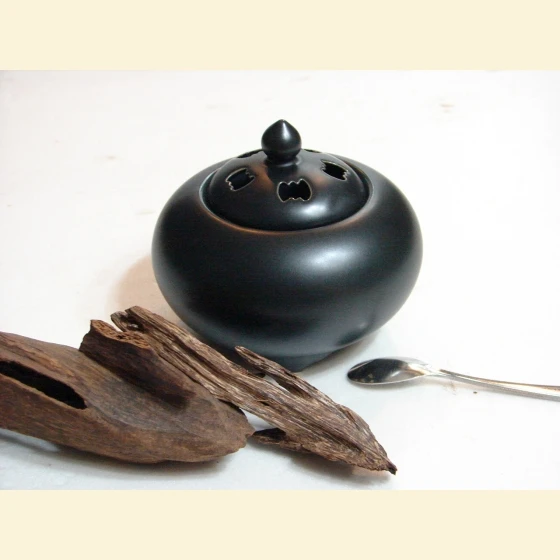 Five Blessings Electric Incense Burner (Black Crystal)