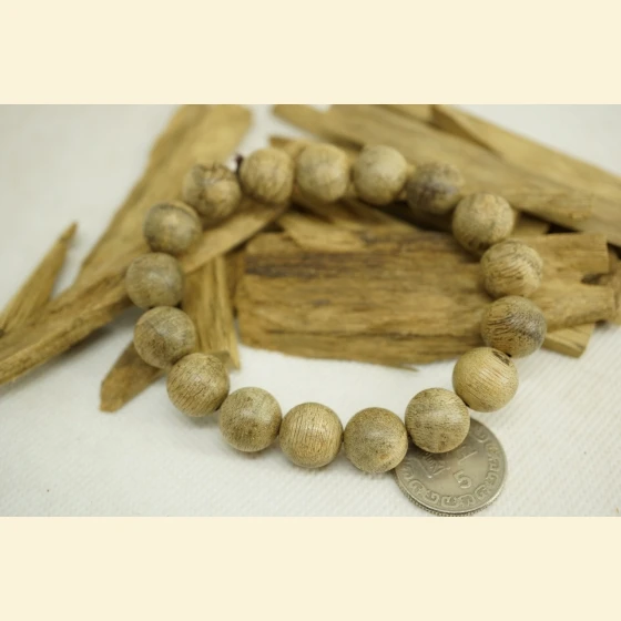 Cambodian agarwood prayer beads, 12mm-17 beads
