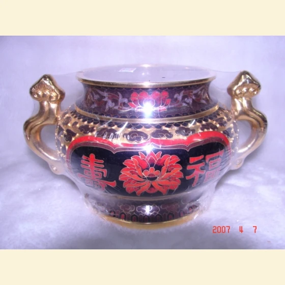 Gilded 3-inch 7-ancestral incense burner