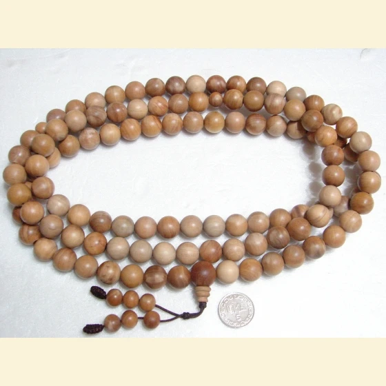 Tonga Old Mountain Sandalwood Beads 14mm-108 Beads
