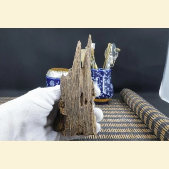64.24 grams of black agarwood from Hoi An, Vietnam.