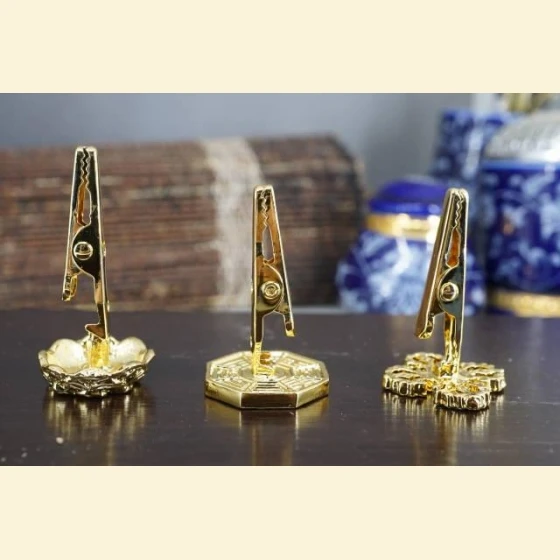 Lotus Flower, Vajra, Bagua Incense Clip - Taiwanese Treasures