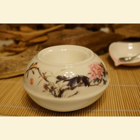 Peony and Bird Electric Incense Burner 110V
