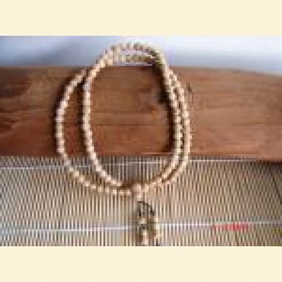 Indonesian sandalwood beads, 6mm - 108 beads