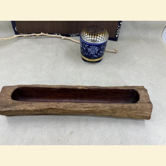 Weathered rosewood incense burner