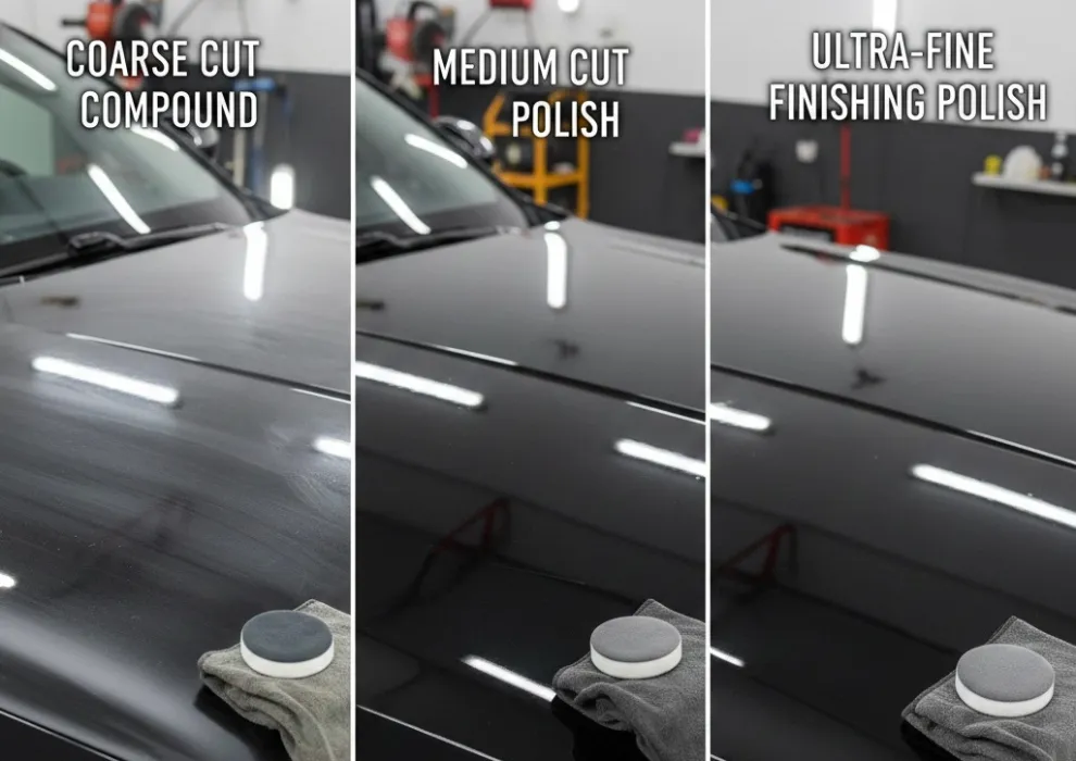 Coarse, Medium, or Fine? How to Choose the Right Polishing Compound. Master the multi-stage polishing process