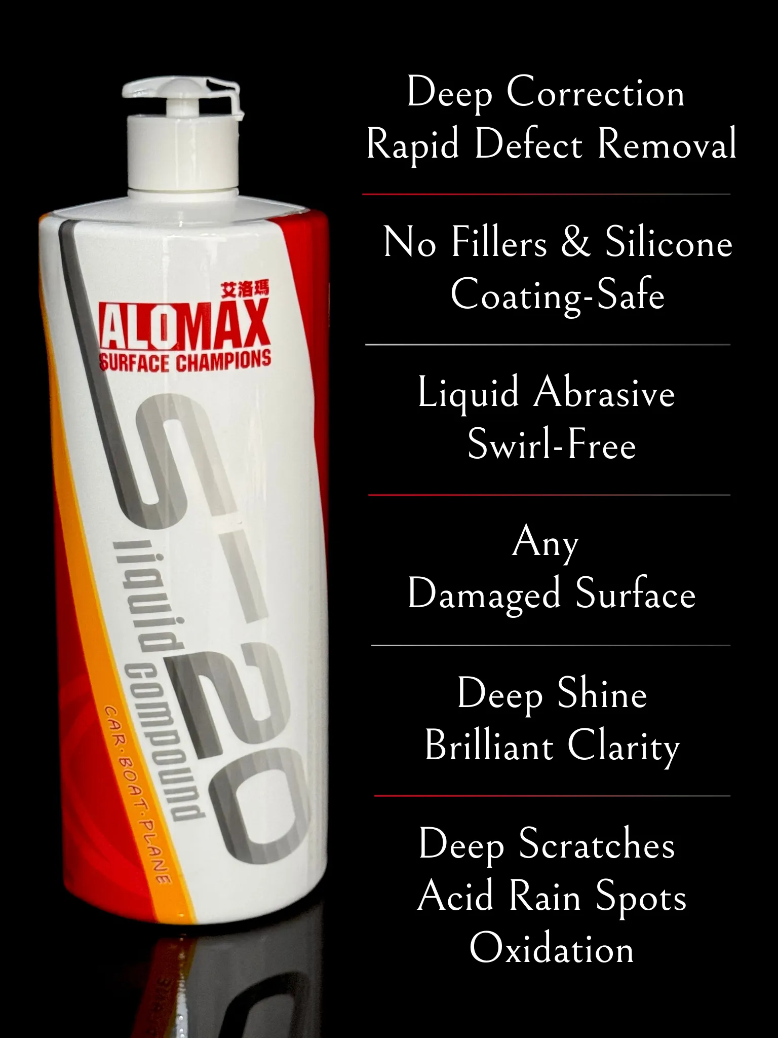 ALOMAX S20 One Step Liquid Compound - Swirl Free / Cut & Finish