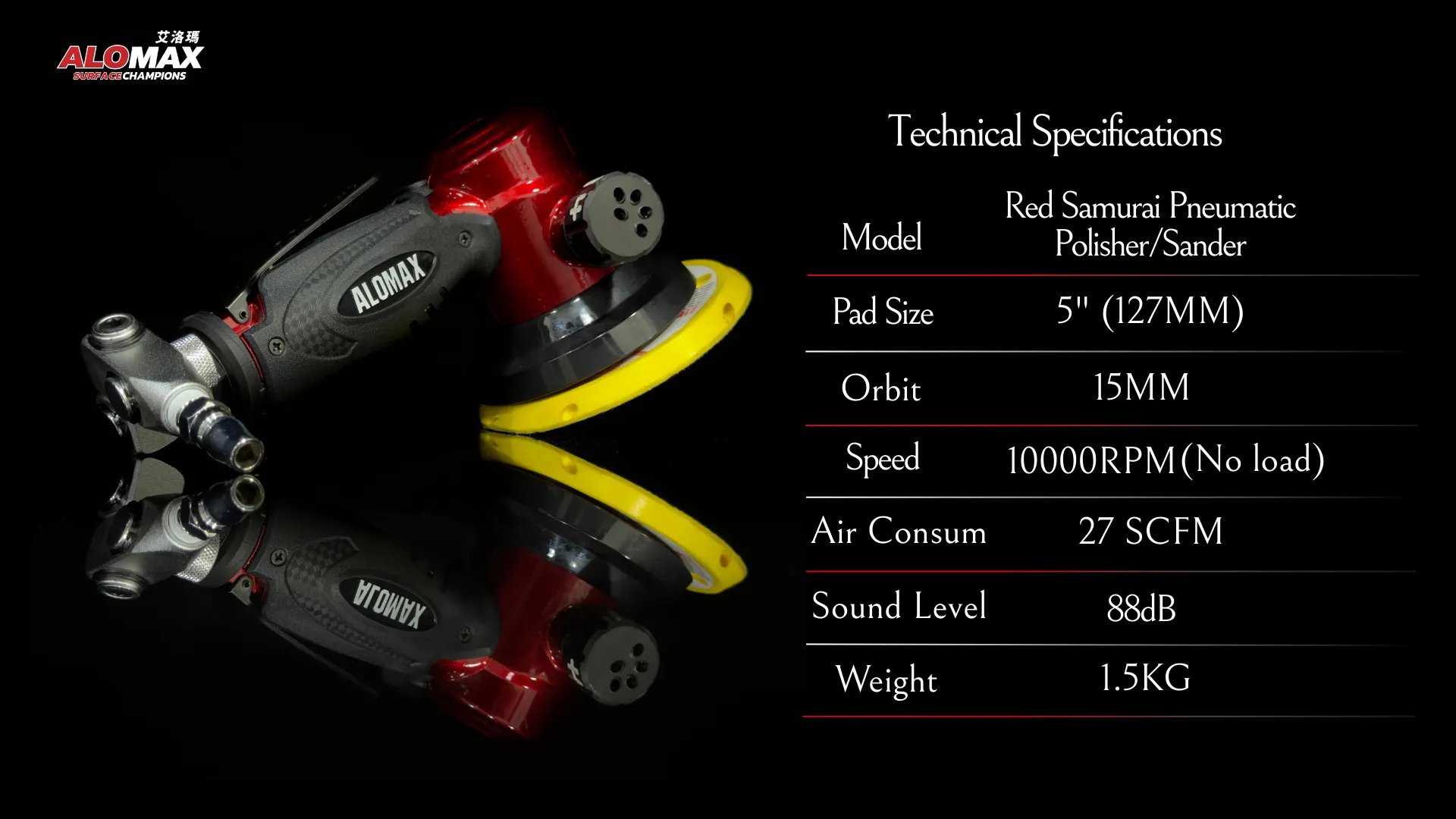 Red Samurai Pneumatic Polishing & Sanding Kit