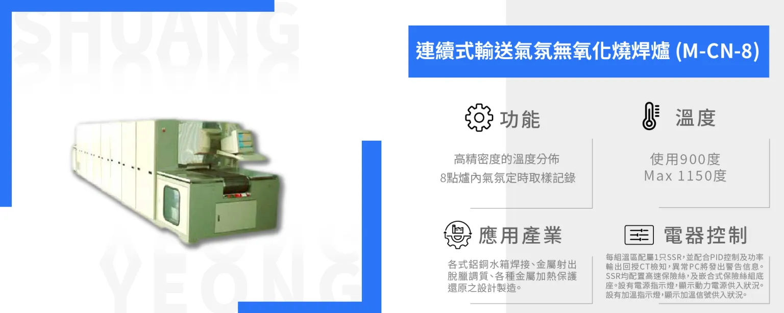 Continuous conveying atmosphere non-oxidizing sintering furnace (M-CN-8)
