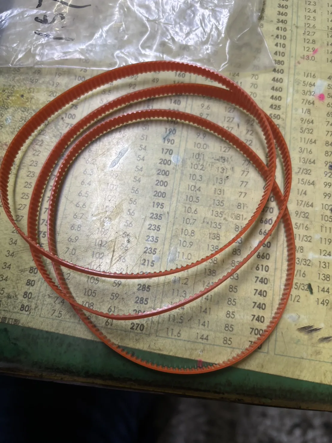 PU時規皮帶1.57T80*6mm寬