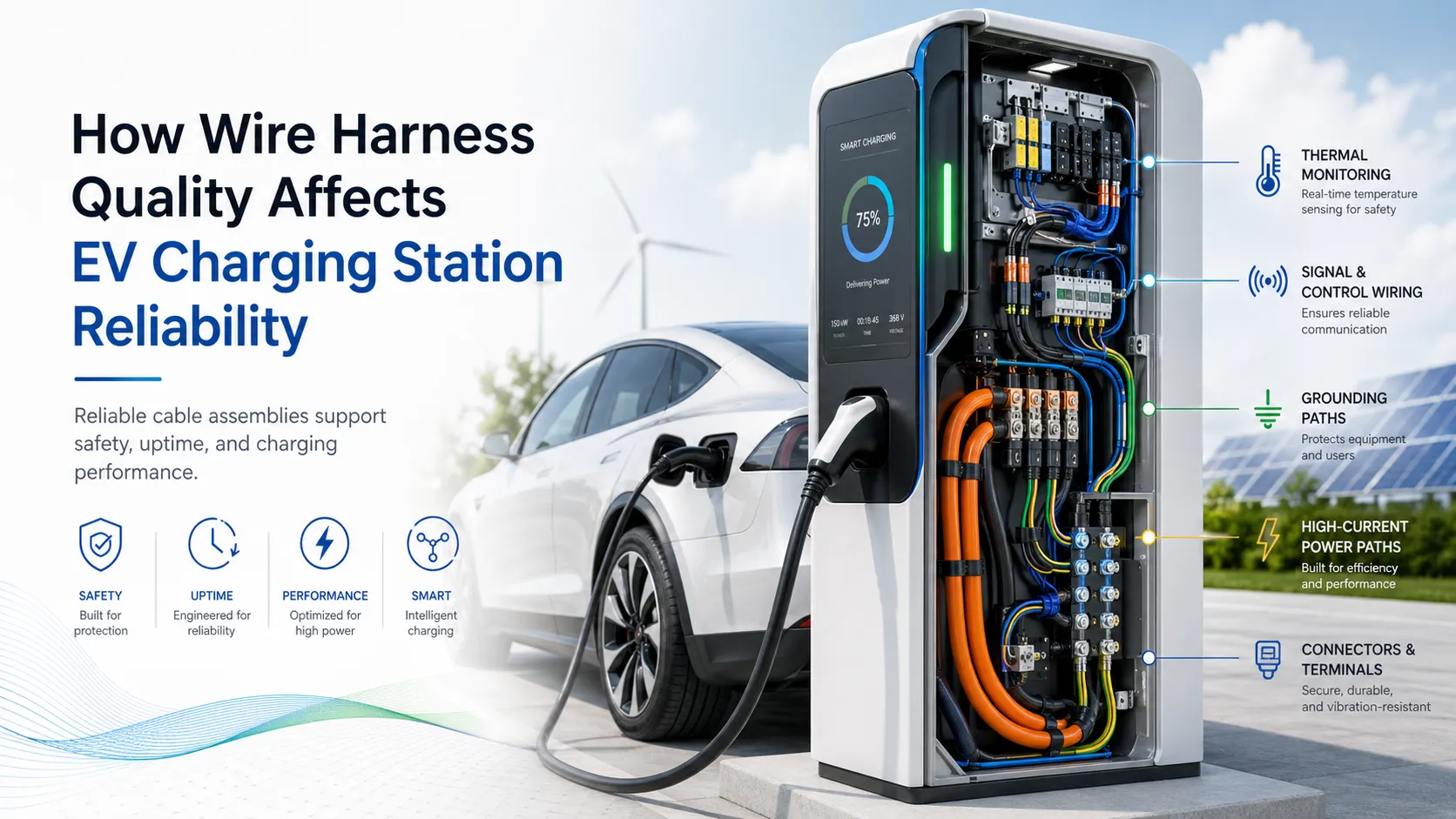 How Wire Harness Quality Affects EV Charging Station Reliability