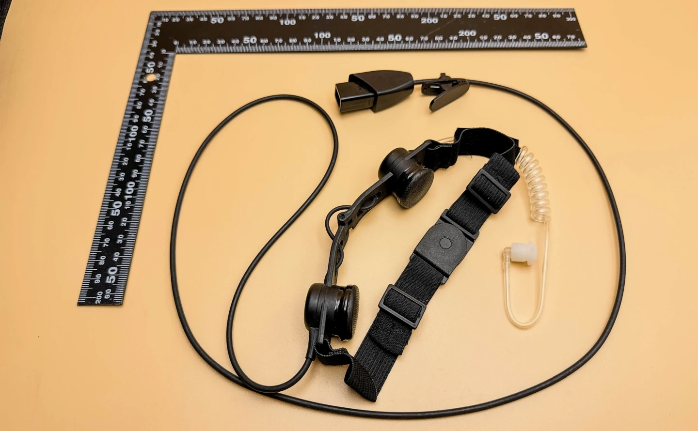 Finished tactical military throat microphone for armored vehicles manufactured by Starway Technology