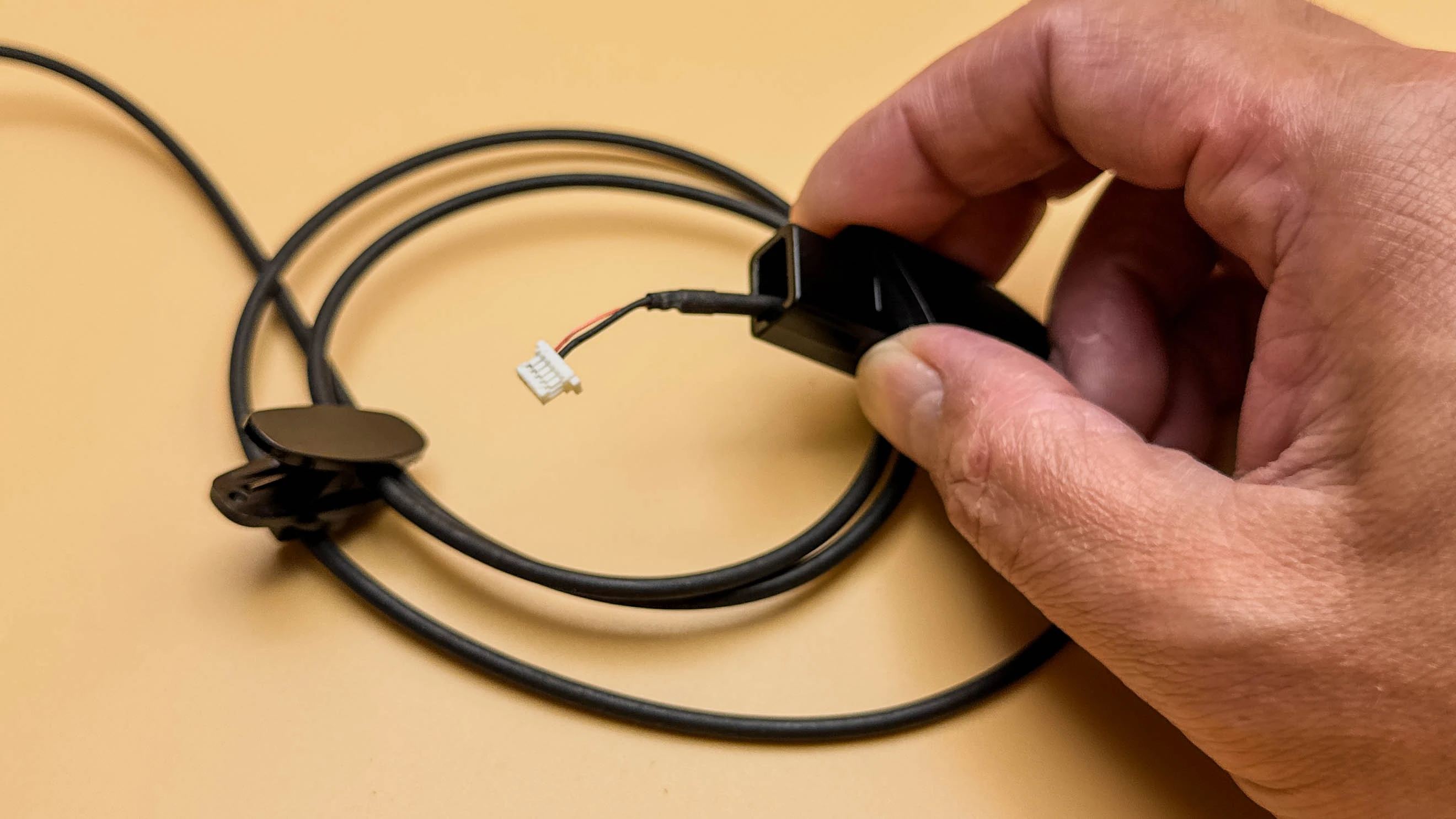 JST SHR-05V-S connector used for tactical military throat microphone assembly