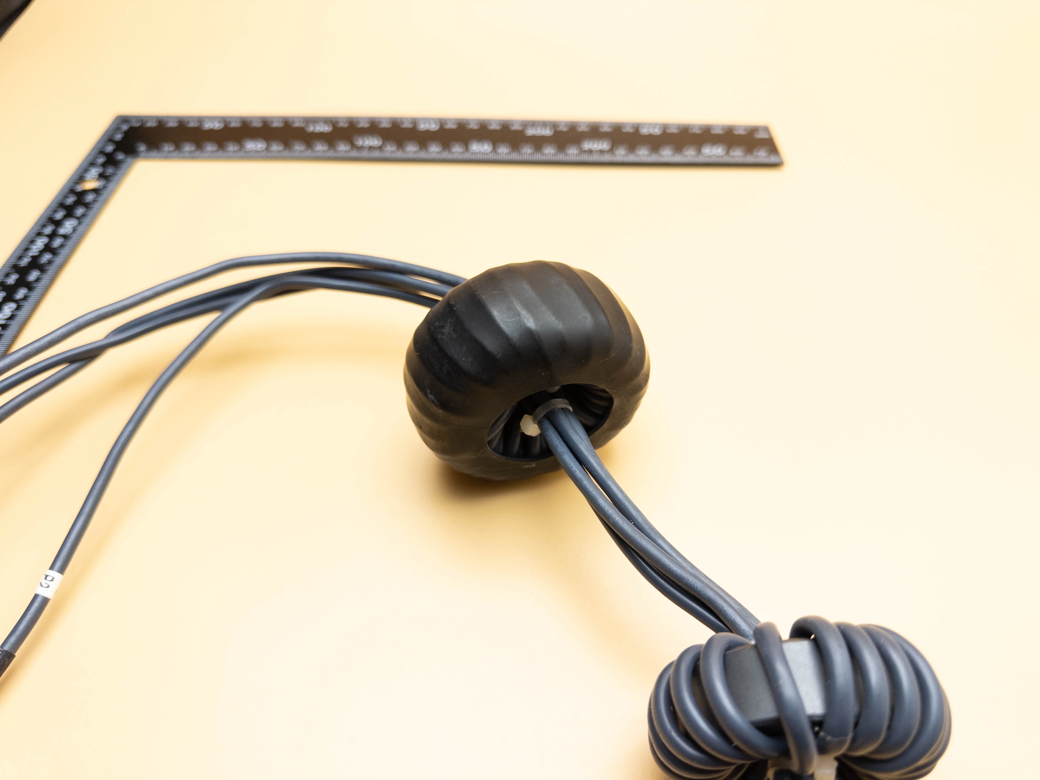 Magnetic core winding process for custom cable assembly