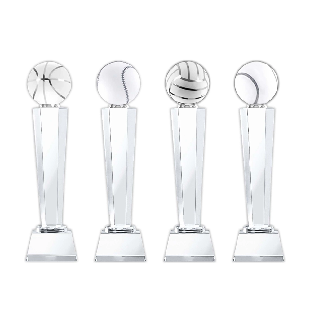 球類水晶獎盃(八種)