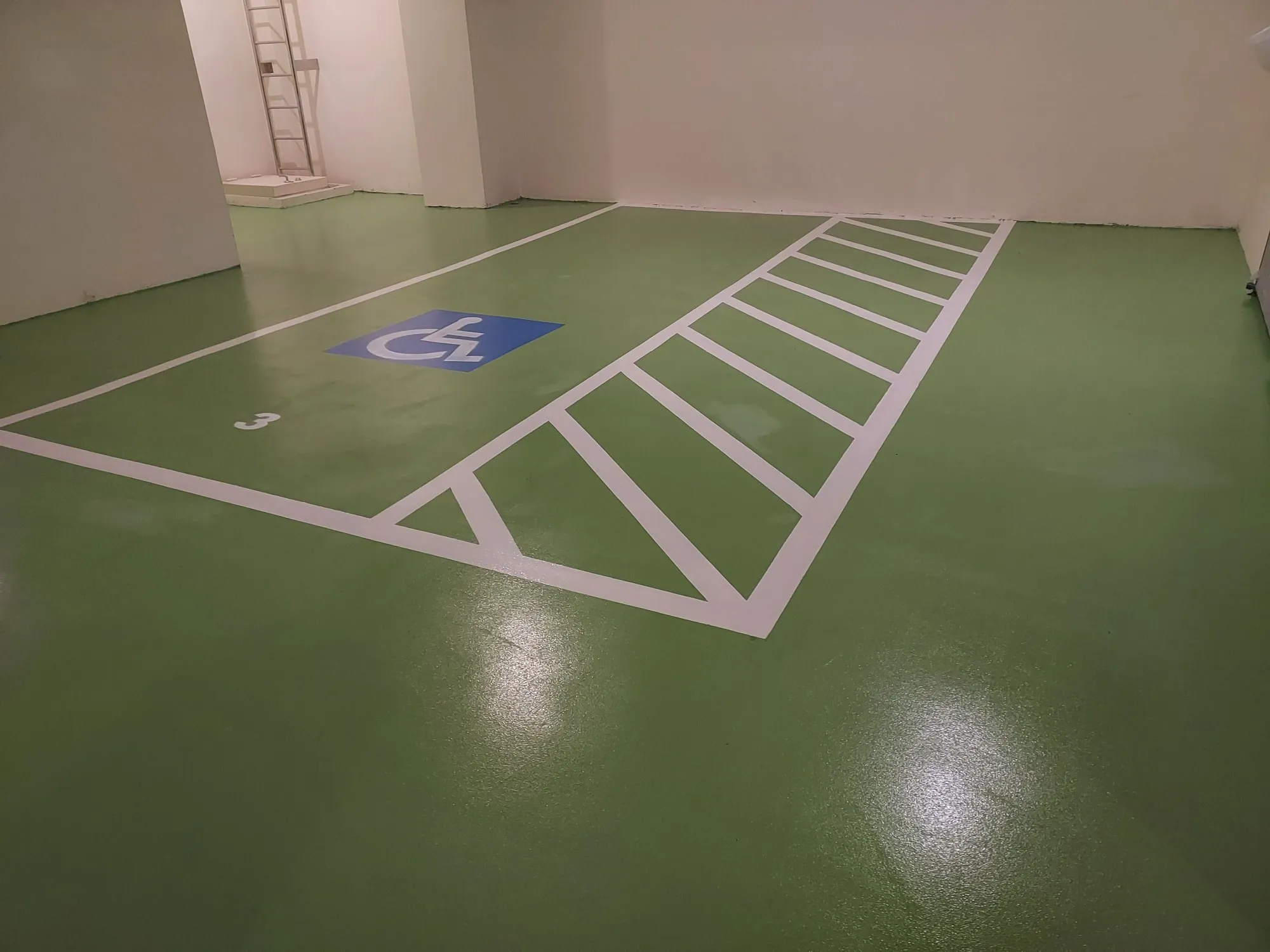 3mm epoxy 停車場止滑地坪