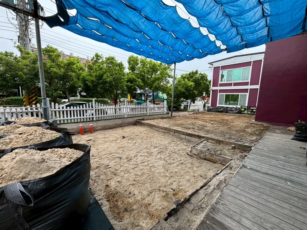 杜威幼稚園混凝土平台澆灌工程