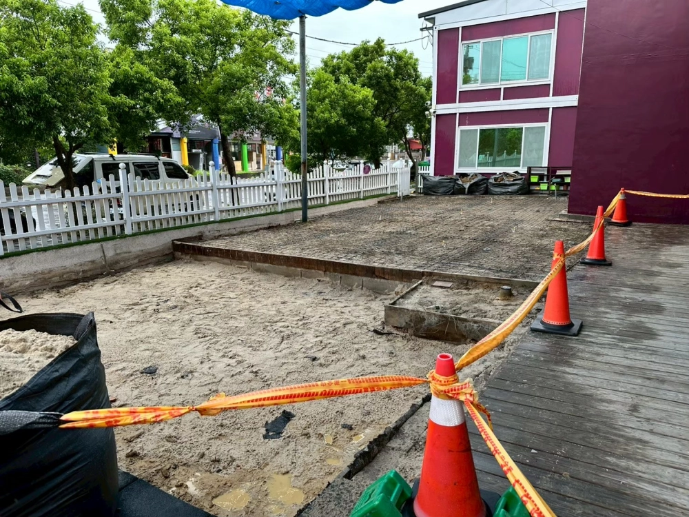 杜威幼稚園混凝土平台澆灌工程