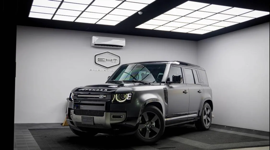 LANDROVER#DEFENDER全車消光犀牛皮、亮黑犀牛皮｜台中汽車包膜
