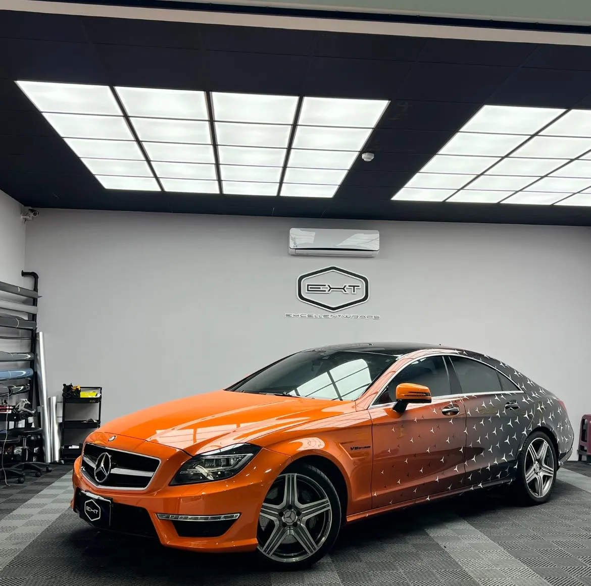 #BENZ #W218 #CLS63 全車改色（原車色灰）｜台中汽車包膜
