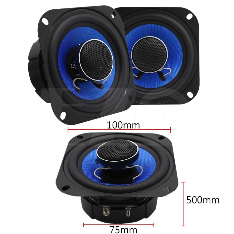 【高總裁LED 】台灣現貨 同軸喇叭 4吋方型 6.5吋圓型 車音響 大功率高中重低音喇叭 揚聲器 車用喇叭 喇叭