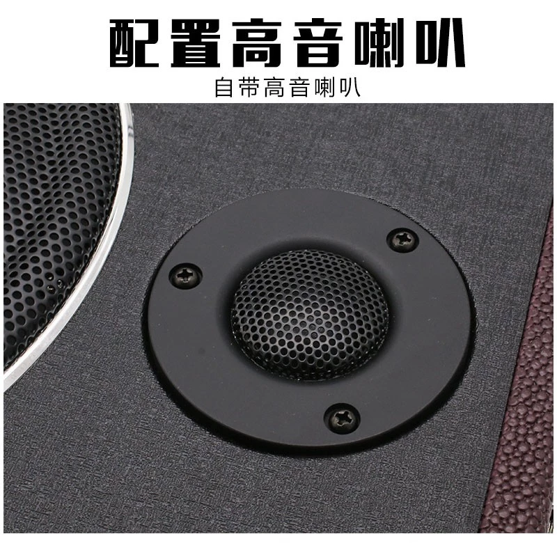 【高總裁LED 】台灣現貨 600W超薄低音炮 12V 8吋木紋喇叭 大功率 重音 高音 重低音音響 喇叭 車載