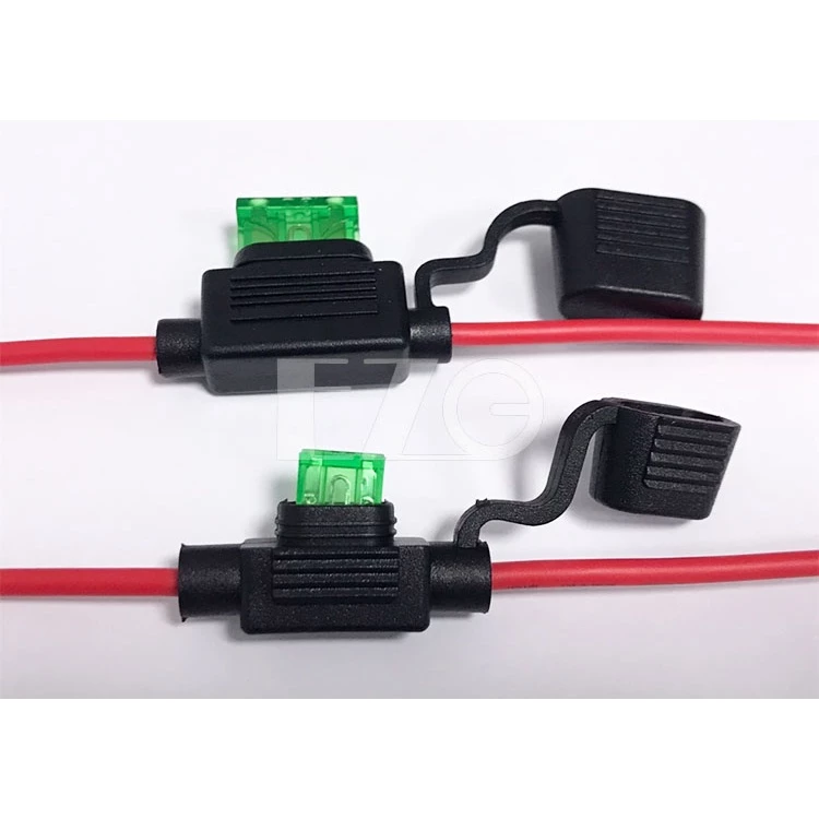 【高總裁LED 】台灣現貨 插片保險座 大號 小號 防水 30A600W 外接式取電線 保險絲座 插片式 保險絲