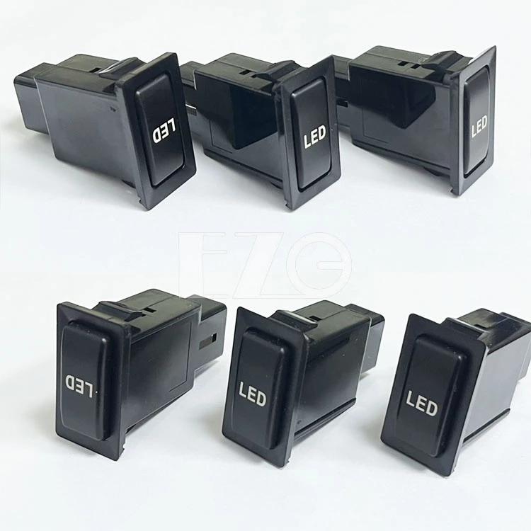 【高總裁LED 】台灣現貨 HINO 日野 500 700 LED 12V24V 大燈按鍵開關 日行燈 儀表板 盲孔開關